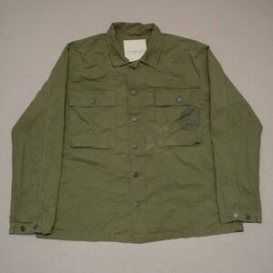 2000s Ralph Lauren Denim & Supply HBT 13 Star Field Jacket Military Style XXL